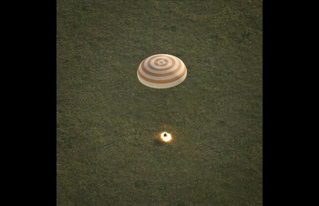 3 space station astronauts safely return to Earth