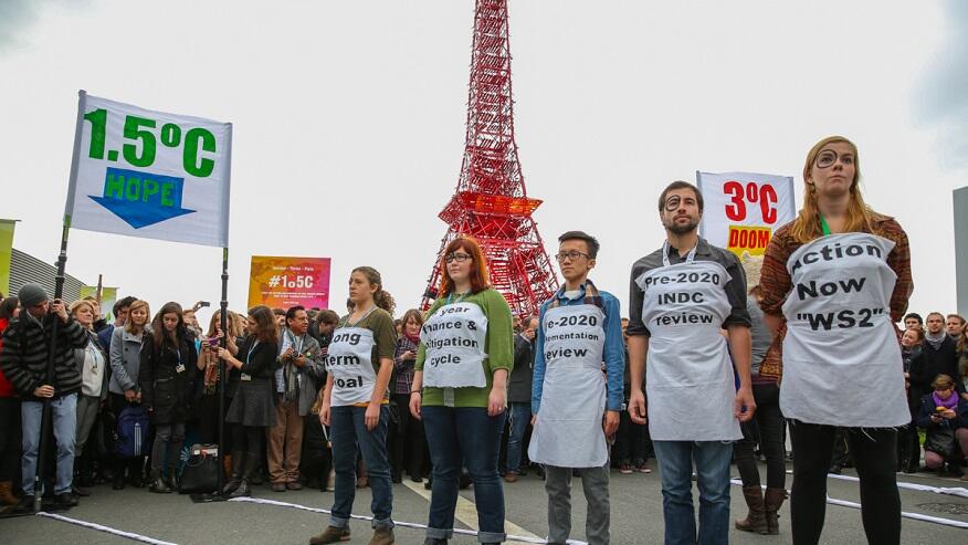 Référence à 1,5 °C en tant qu’objectif de température à long terme dans l’accord de Paris