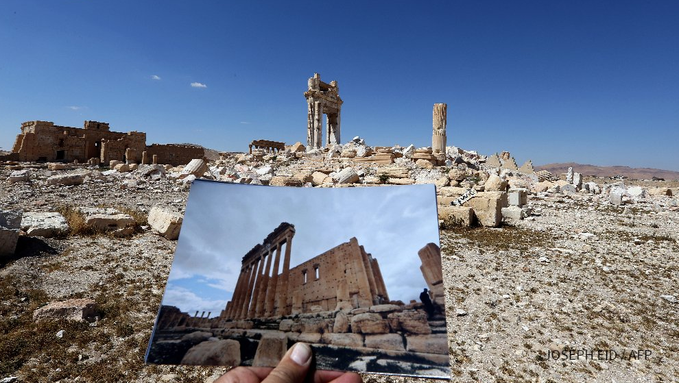 De-miners Use Robots to Restore Palmyra’s Dynamited Temple