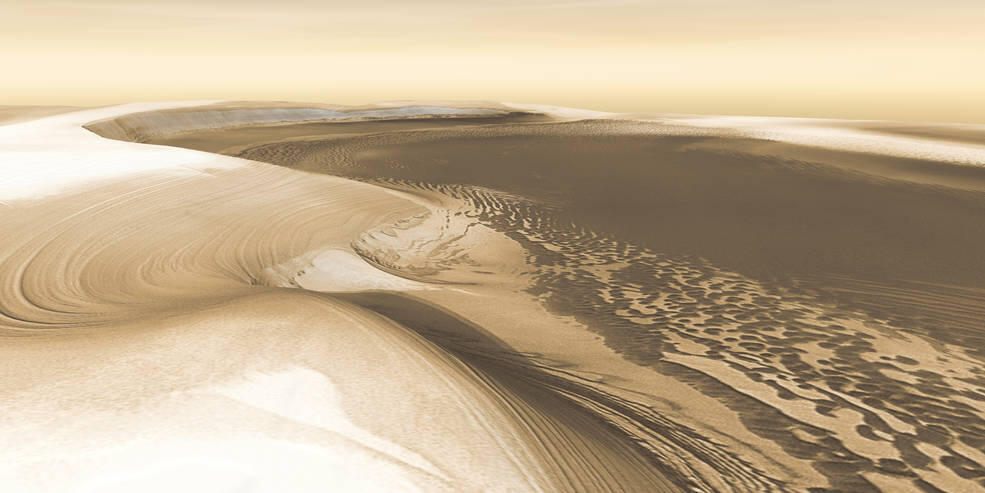 NASA Radar Finds Ice Age Record in Mars’ Polar Cap