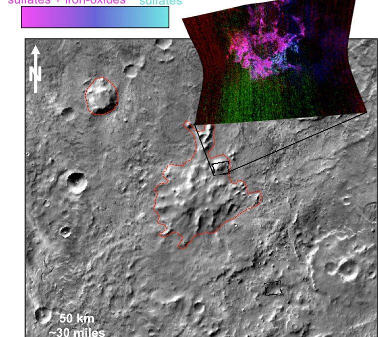 Clues about Volcanoes Under Ice on Ancient Mars