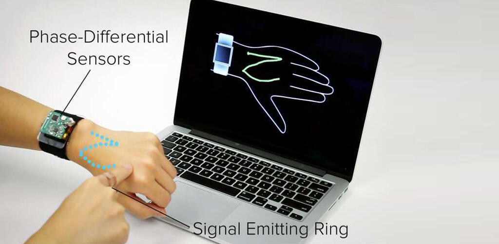 SkinTrack technology turns arm into smartwatch touchpad