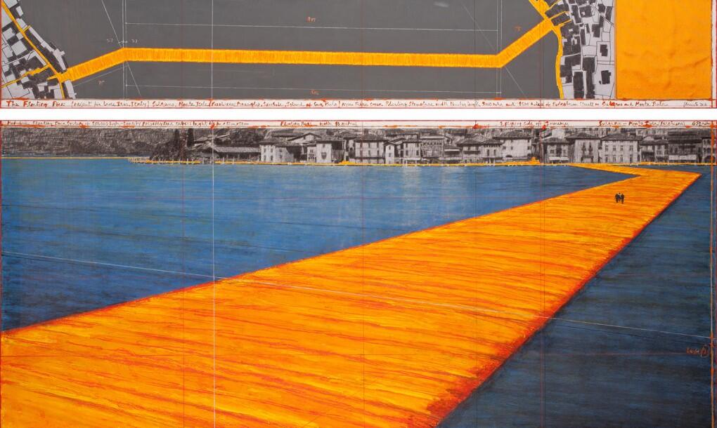 Incredible 3km floating walkway covered in yellow fabric will cross Italy’s Lake Iseo