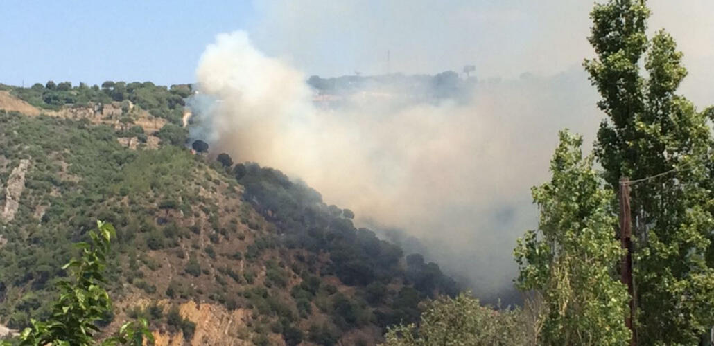 Lebanese Civil Defense to “greenarea.me”: Still extinguishing Jeita Wildfire