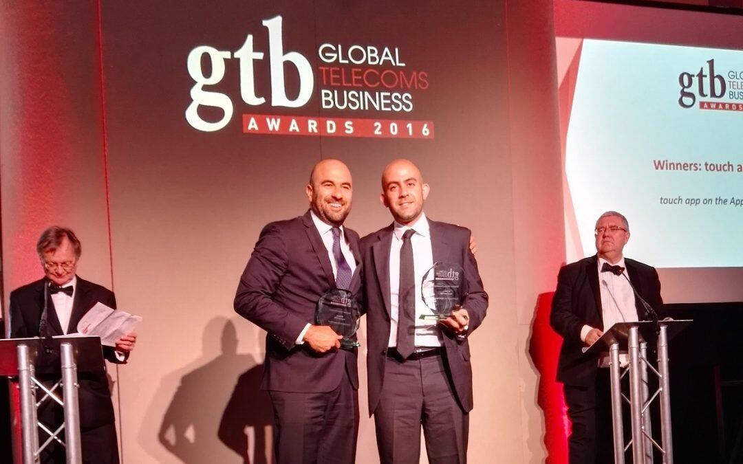 “touch” clinches two prizes at the Global Telecoms Business Innovation Awards in London