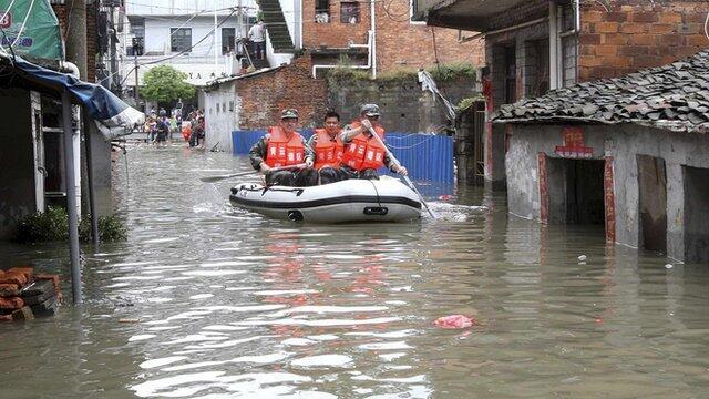 Chine: des inondations font plus de 100 morts et disparu