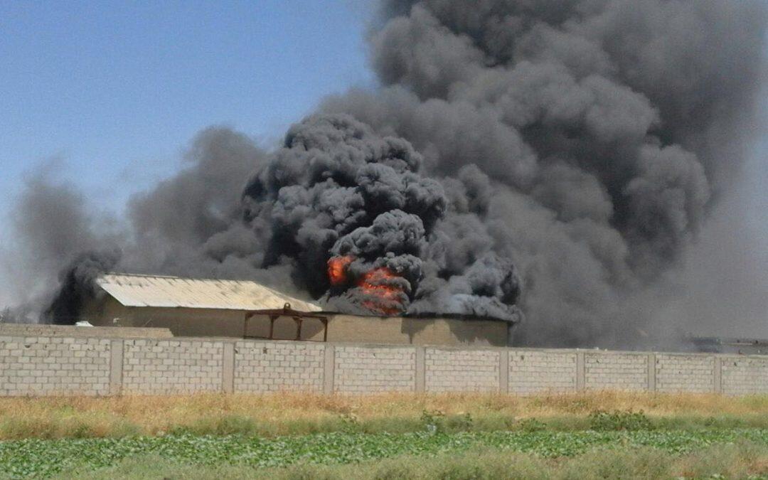 Les pompiers éteignent un incendie à Taanayel