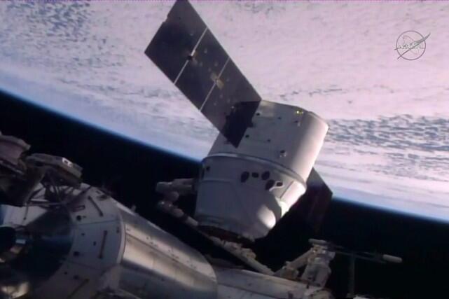 La capsule Dragon de SpaceX est arrivée à l’ISS