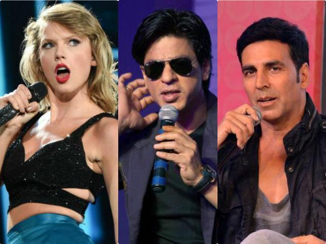 SRK, Akshay join Taylor Swift in Forbes highest paid celebrity list