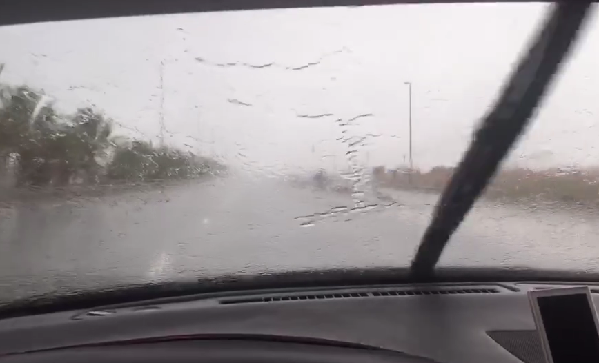 Rain, hail hit parts of UAE