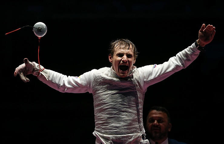 Russian Olympic champion in team foil fencing sends ‘hello’ to all skeptics