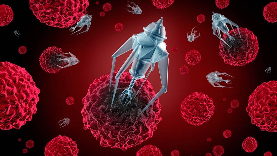 Atacar con precisión tumores cancerosos mediante legiones de nanorrobots o bacterias guiadas