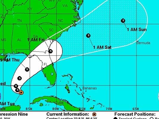 Tropical Depression 9 Takes Aim at Florida