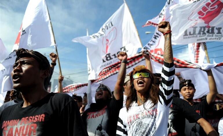 Protests in Bali over reclamation projects