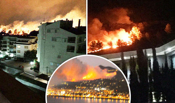 Thousands evacuated as massive fire rages towards Benidorm