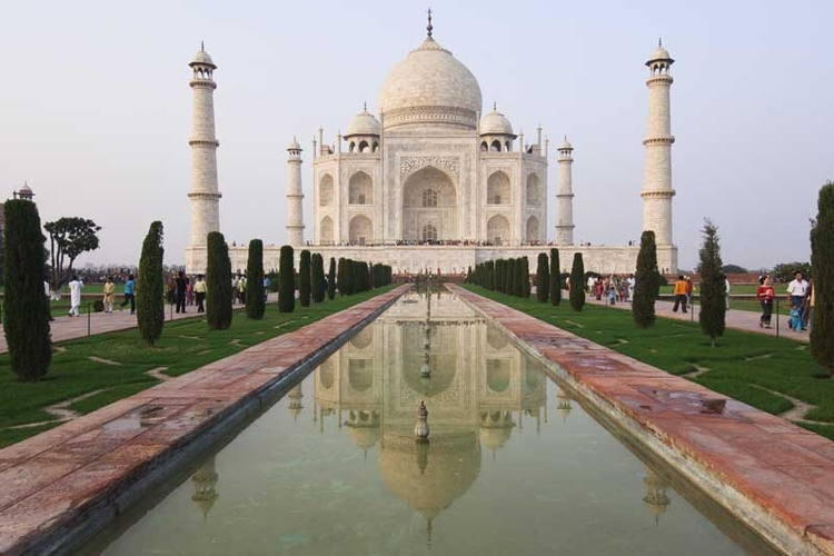 Did you know the Taj Mahal in India is made entirely out of marble