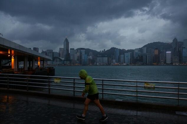 Typhoon Haima batters Hong Kong as city in lockdown