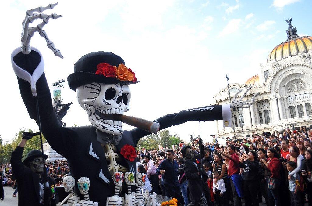 Life imitates cinema in Mexico City’s Day of the Dead parade