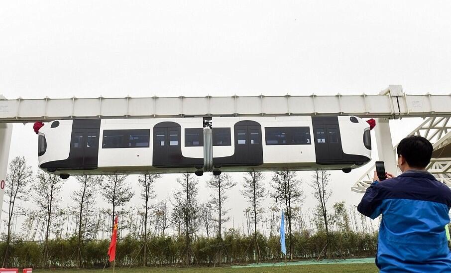 China’s first ‘sky train’ suspension railway on track after tests successfully completed