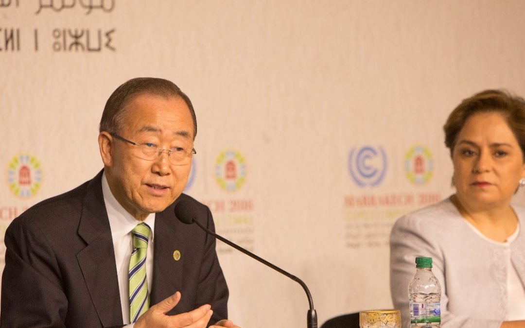 Conférence de presse d’ouverture du High-Level Segment avec Ban Ki-Moon et Patricia Espinosa