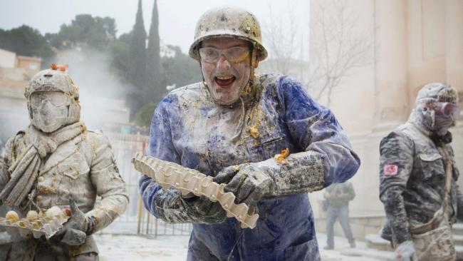 Chaos as bizarre festival is celebrated in Spain