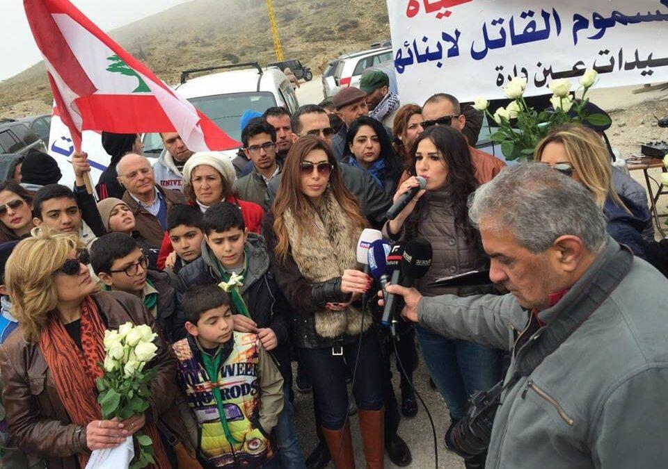 وردة حياة بوجه معمل الموت… من بيروت إلى عين دارة الفساد واحد!