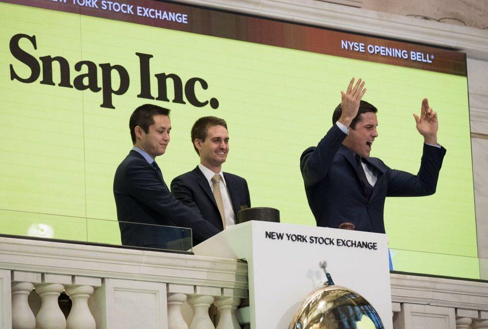 Snap entre en Bourse au son du violon