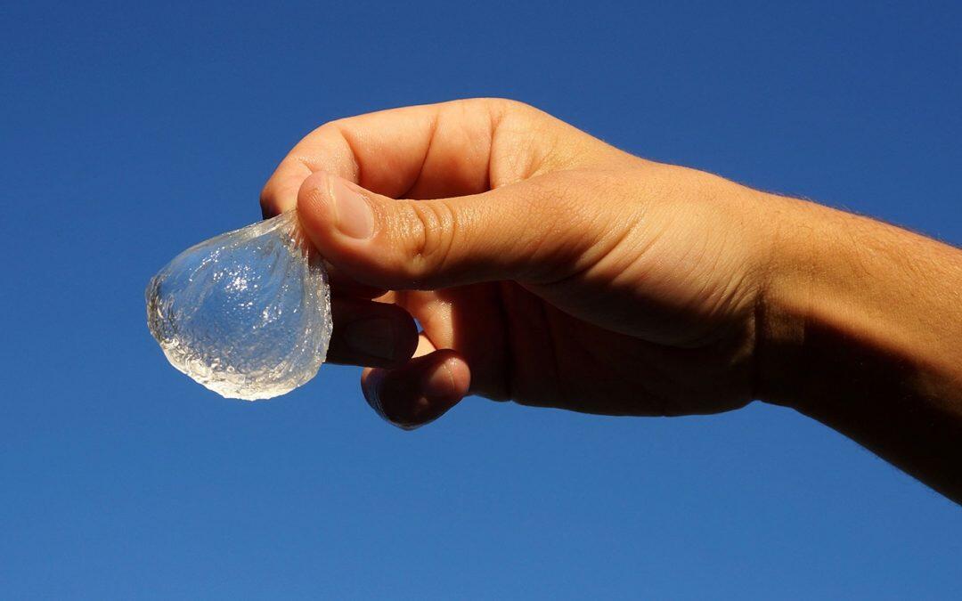 Una botella de agua puede comer