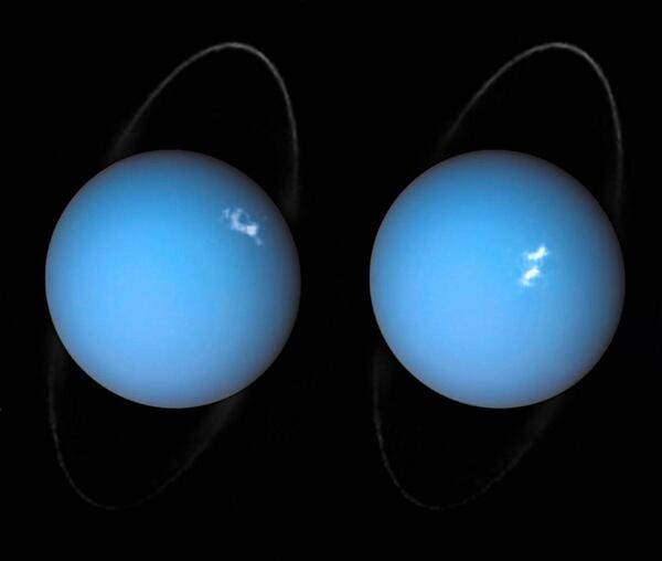 Hubble capture les aurores sur Uranus