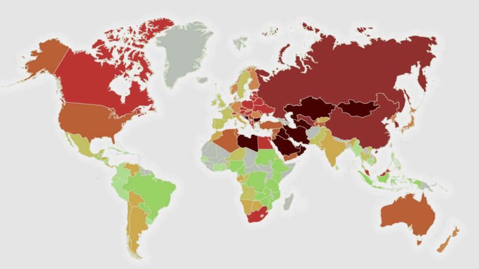 Map Reveals World’s Most and Least Toxic Countries