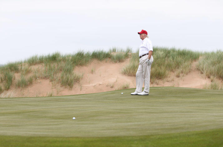 L’agence écossaise de l’environnement déclenche le plan de golf Trump