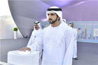 Hamdan bin Mohammed witnesses the first test flight