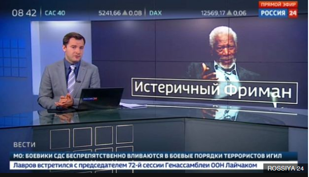 La Russie tourne sur Morgan Freeman sur la vidéo de la guerre électorale