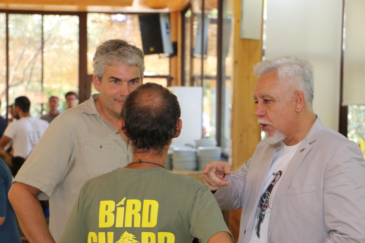 CABS Operations officer Axel Hirschfeld with SPNL Director Assad Serhal