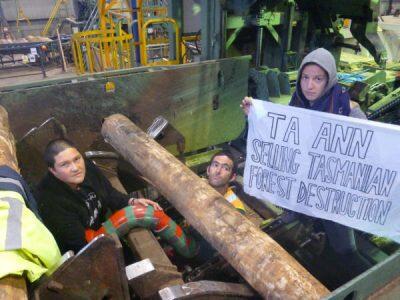 Protestation environnementale en Australie