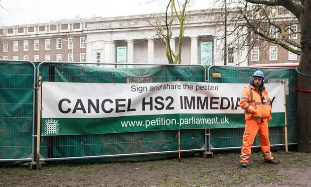 Environmental protesters at HS2 site threatened with injunction