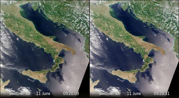 Sentinel-3 vuela en tándem