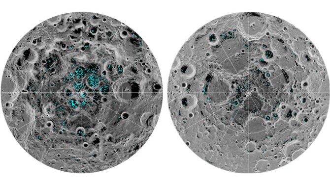 Confirman la presencia de hielo de agua en la superficie de la Luna