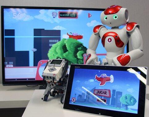 Videojuegos y robots para enseñar a gestionar la diabetes