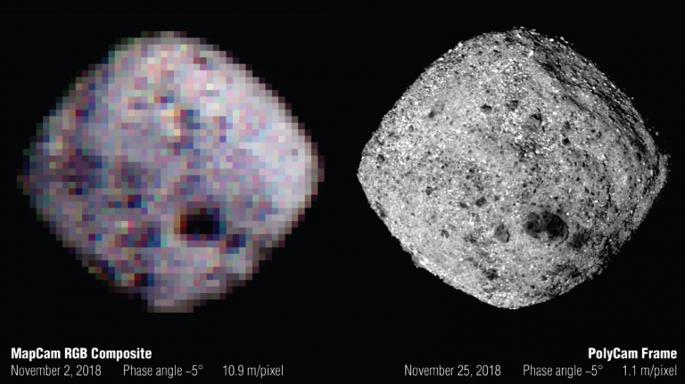 OSIRIS-REx desvela el peso, el volumen y la densidad media del asteroide Bennu