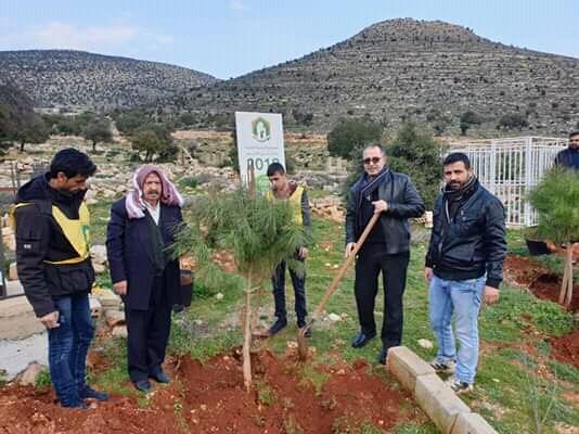 حملة تشجير في بلدة الميدان الهرمل