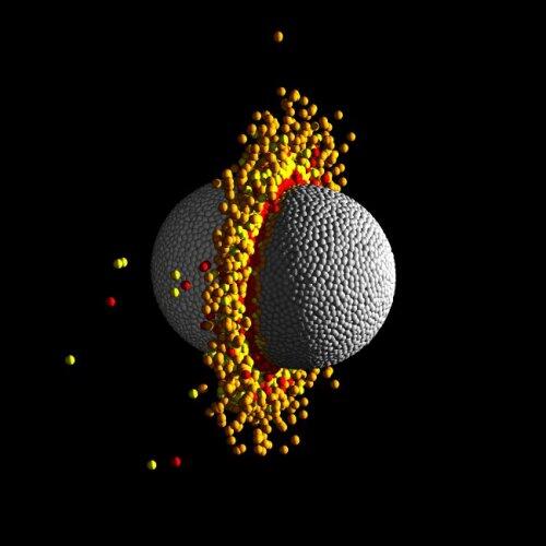 Colisión gigante en el sistema planetario Kepler 107