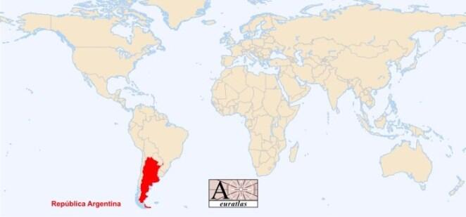 Argentina es el país más grande de hispanoamérica y el 8° más grande del mundo si no se tiene en cuenta los territorios en conflicto.