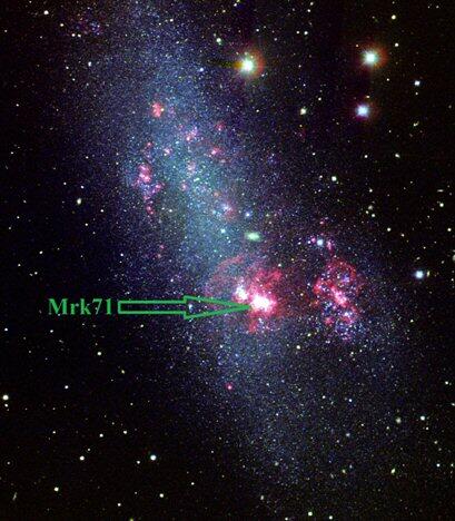 Una galaxia con aspecto de guisante verde muestra cómo se iluminó el universo primigenio