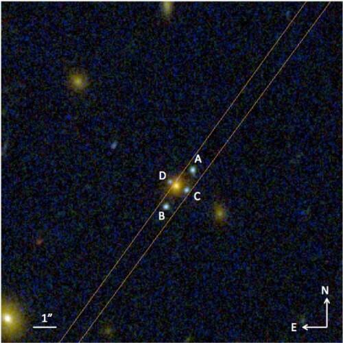 El Gran Telescopio Canarias descubre una nueva Cruz de Einstein