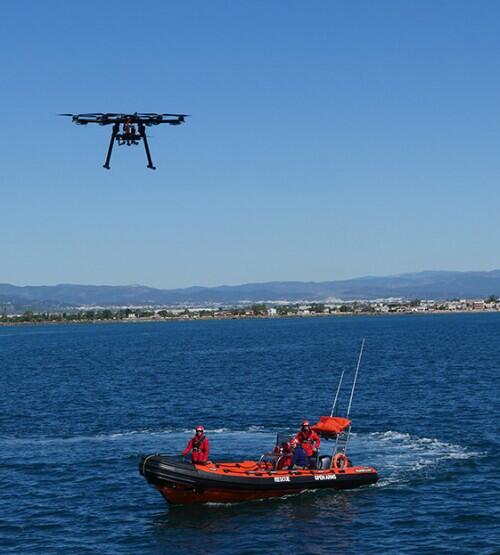 Diseñan y ensayan un dron para salvar vidas en el Mediterráneo