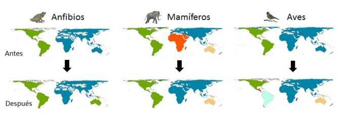 Constatan que el impacto humano cambia la forma en que la biodiversidad se organiza