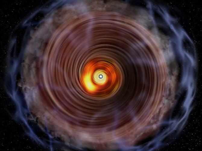 El proceso de formación de estrellas masivas es similar al de estrellas menores