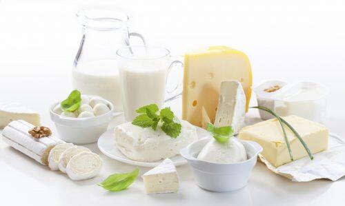 Assortment of dairy products