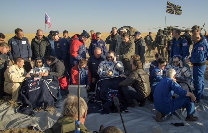 Regresan los miembros de la expedición número 60 de la estación espacial